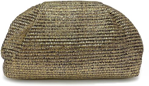 Straw Clutch Purse for Women,Woven Clutch Bags, Pleated Clutch Purse,Fashion Beach bag for Summer Beach Holiday Trip in Kuwait
