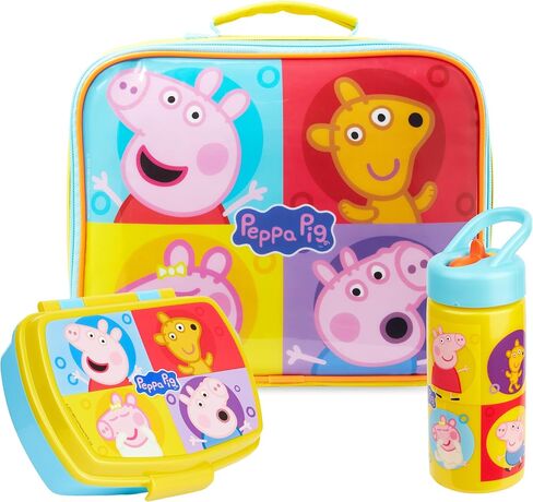 Get Trend Paw Patrol Kids Insulated Lunch Bag 3Pc Set with Reusable Lunch Box & 14.2-oz BPA-Free Water Bottle, Lightweight with Carry Handle & Name Card Window, Gifts for Girls (Blue Paw Patrol) in Kuwait