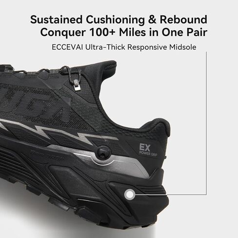 Fuga EX3 Men's Trail Running Shoes, Ultra Trail Running Sneakers Lightweight Breathable Non Slip Mountain Trail Shoes for Rugged Terrain in Kuwait