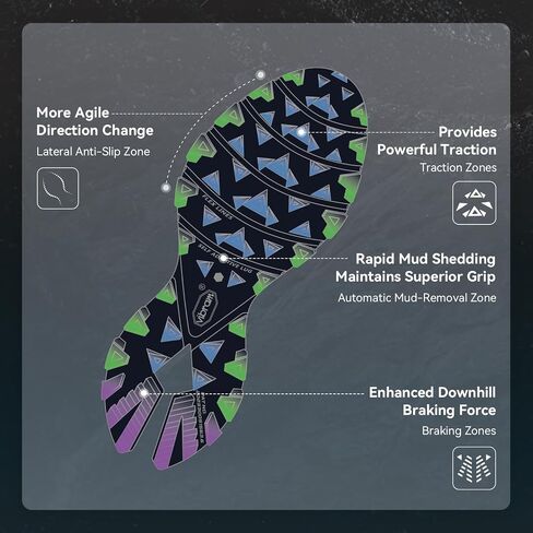 Fuga EX3 Men's Trail Running Shoes, Ultra Trail Running Sneakers Lightweight Breathable Non Slip Mountain Trail Shoes for Rugged Terrain in Kuwait