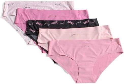 سراويل داخلية نسائية من Juicy Couture، 5 قطع، نايلون/ألياف لدنة، بدون خطوط داخلية in Kuwait