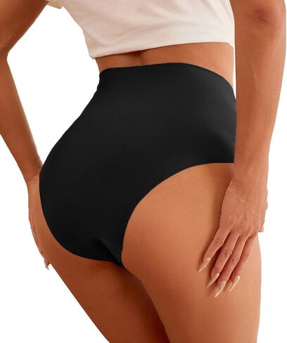 Seamless Underwear Women Pack High Waisted Underwear No Show Bikini Panties Invisible Hipster 4-Pack in Kuwait