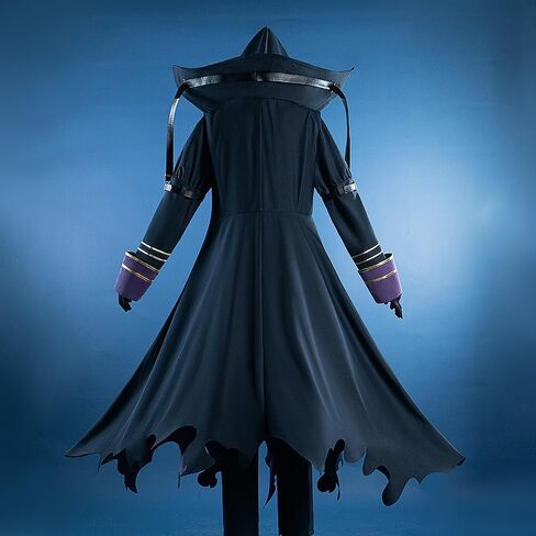 The Eminence in Shadow Cosplay Cid Kagenou Costume Anime Men Cosplay Outfit Black Suit with Cape for Halloween Party in Saudi Arabia