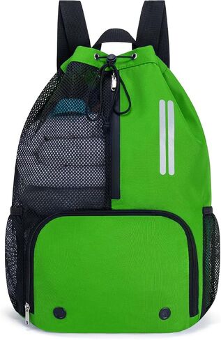 Swim Bag Mesh Drawstring Backpack with Shoe Compartment & Wet Pocket Waterproof Beach Backpack Pool Bag for Swimming, Gym, Travel and Workout Gear (Black) in Saudi Arabia