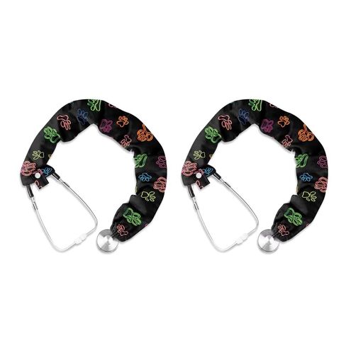 Stethoscope Cover Dog Paw Stethoscope Accessories 2 Pack Stethoscope Cover Sleeve Cute Pattern Stretchy Stethoscope Protective and Decor Cover for Nurses in Kuwait