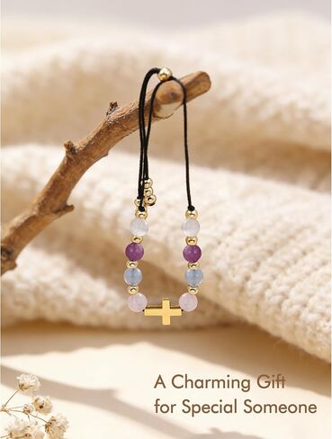 RZKING Christian Corss Bracelet Gifts for Teens Women Confirmation Baptism Gifts for Friends Daughter Mom Birthday Christmas Graduation Easter New Beginnings Gift in Saudi Arabia
