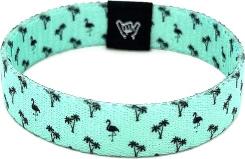 Hang Loose Bands - Coastal Surfer Bracelet- Preppy Flamingo| Small: 6.5" (most common fitting size) in Saudi Arabia