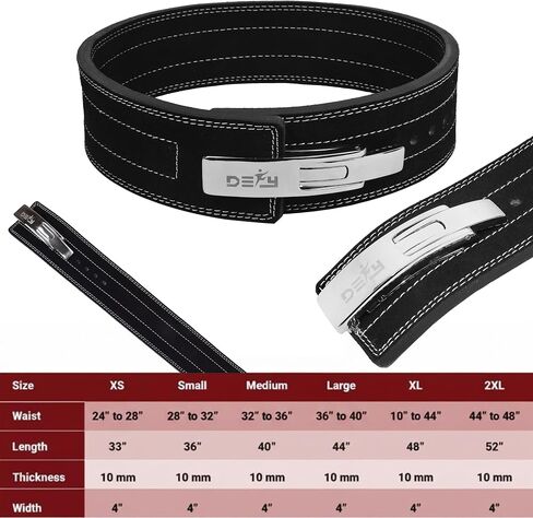 DEFY Weightlifting Lever Belt – 4" Wide Powerlifting Strongman Gym Belt for Men & Women – 10MM Lever Belt for Lower Back Support, Workout, Deadlift & IPF Bodybuilding in Saudi Arabia