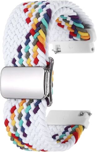 HARFINGTON حزام ساعة من النايلون سريع الإصدار، أشرطة بديلة للرجال والنساء مع إبزيم مغناطيسي in Kuwait