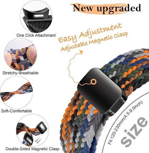 No Gaps Braided Band For Samsung Galaxy Watch 7 6 5 4 44mm 40mm/5 pro bracelet For Galaxy watch6 watch4 classic 47 43 strap in Kuwait