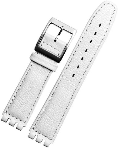 Leather Watch Strap For Swatch SYXS106/115/116 Cowhide Watch Chain For Women, 17mm Wacth Band in Saudi Arabia