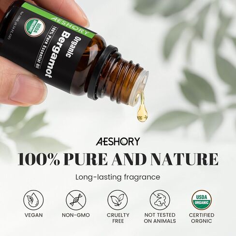 Organic Essential Oils Gift Set, Top 10x10ML-100% Pure Natural Aromatherapy for Diffusers, Humidifiers, Candle Making, Peppermint, Tea Tree, Lavender, Frankincense, Lemongrass, Eucalyptus & More in Saudi Arabia
