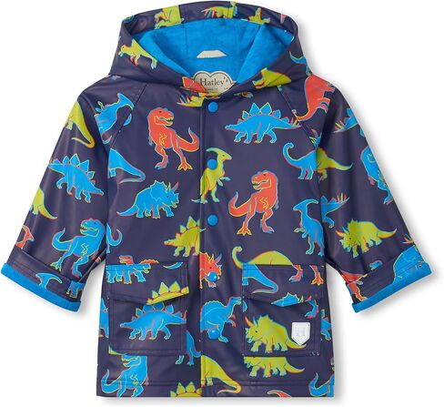 Hatley Boys' Color Changing Button-up Printed Rain Jacket in Kuwait