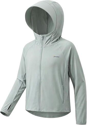 Utaly Toddlers Sun-Jacket UV-Protection-Hoodie Long-Sleeve Zip Cooling-Lightweight UPF50+ Summer-Coat for Boys Girls in Kuwait