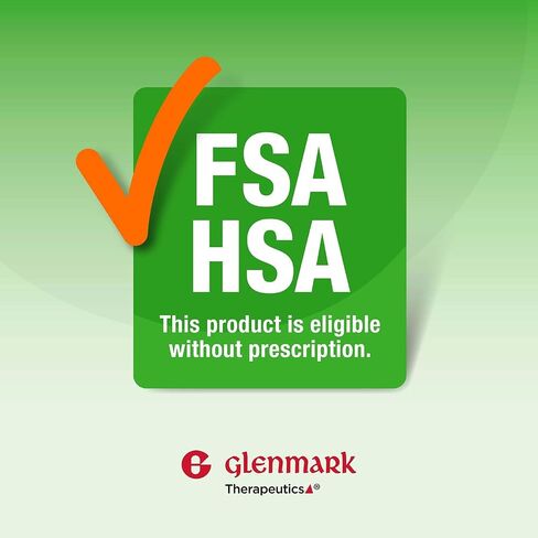 Glenmark Therapeutics Fluticasone Propionate Nasal Spray, USP 50 mcg per Spray, 144 Metered Sprays, 24 Hour Allergy Symptom Reliever, Non-Drowsy in Kuwait
