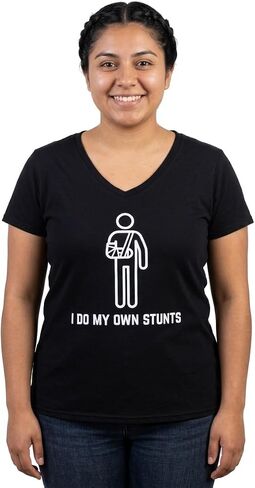 تي شيرت I Do My Own Stunts المضحك ذو الساق المكسورة للرجال، احصل على الشفاء العاجل هدايا التعافي من العمليات الجراحية تي شيرت الحوادث in Kuwait