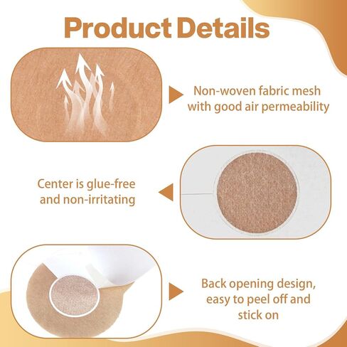 60 PCS Disposable Pasties Nipple Covers with Lift (30 Flower + 30 Round), Pasties Breast Lift Tape for Women, Invisible Coverage for Dresses, Swimsuits and Special Occasions Beige in Kuwait
