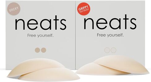 NEATS Grippy Nipple Covers + Adhesive Nipple Covers, Caramel - Size L/XL in Saudi Arabia