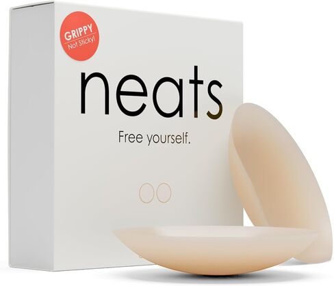NEATS Grippy Nipple Covers + Adhesive Nipple Covers, Caramel - Size L/XL in Saudi Arabia