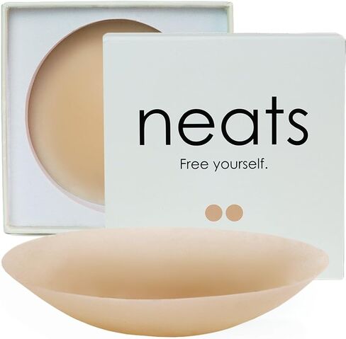 NEATS Grippy Nipple Covers + Adhesive Nipple Covers, Caramel - Size L/XL in Saudi Arabia