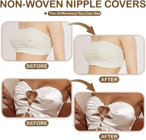 60 Pack Nude Disposable Nipple Covers for Women – Invisible Ultra-Thin Pasties with Soft Adhesive – No Show Boob Covers for Backless & Strapless Clothing in Saudi Arabia
