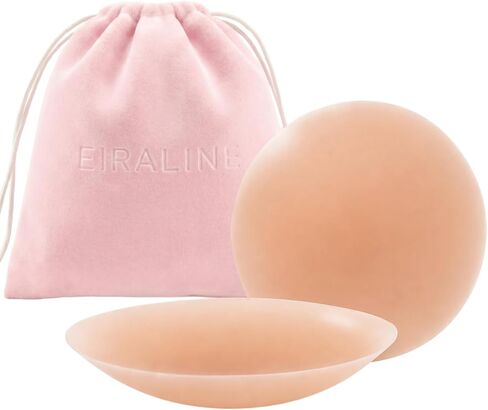Non-Adhesive Nipple Covers for Women, Reusable Grippy Silicone Pasties, No Show Under Fitted Tops, Waterproof in Kuwait