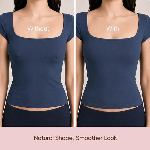 Non-Adhesive Nipple Covers for Women, Reusable Grippy Silicone Pasties, No Show Under Fitted Tops, Waterproof in Kuwait