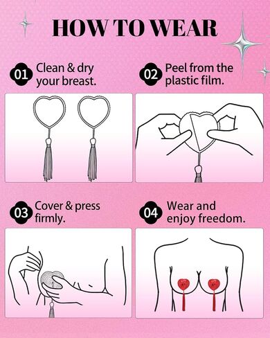 CICKEE Nipple Pasties Sexy with Tassels Breast Stickers Nipple Covers Boob Covering Fun Cute Sequin Pasty in Saudi Arabia