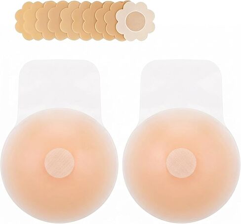 Strapless Push Up Sticky Bra, Invisible Reusable Nipple Covers Sticky Silicone Pasties Thin Edge Cakes Bra Backless in Saudi Arabia