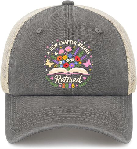 A New Chapter Begins Retired 2026 Hat for Men Aesthetic Washed Distressed in Saudi Arabia