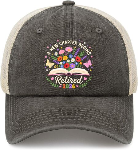 A New Chapter Begins Retired 2026 Hat for Men Aesthetic Washed Distressed in Kuwait