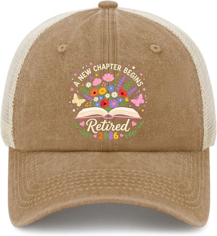 A New Chapter Begins Retired 2026 Hat for Men Aesthetic Washed Distressed in Kuwait