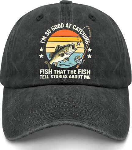 I'm So-Good at Catching Fish that Fish Tell Stories About Me Hats for Men Low in Kuwait