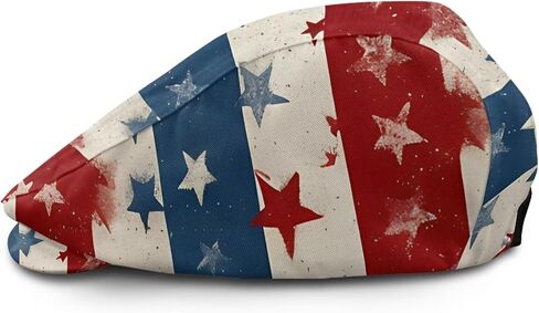 JoyLamoria 250th USA Flat Cap Mens American Flag 250 Years Lightweight Patriotic Newsboy Hat for Casual Party Vacation in Saudi Arabia
