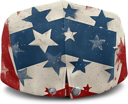 JoyLamoria 250th USA Flat Cap Mens American Flag 250 Years Lightweight Patriotic Newsboy Hat for Casual Party Vacation in Saudi Arabia