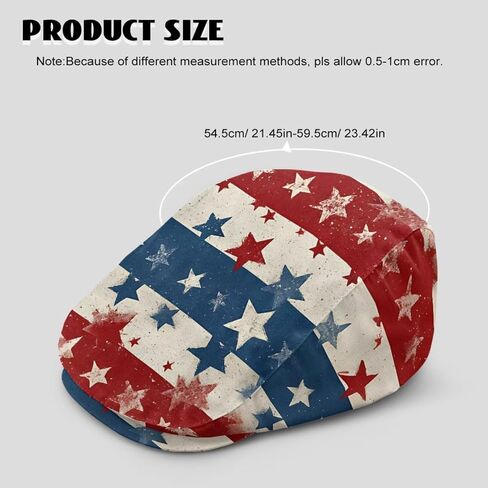 JoyLamoria 250th USA Flat Cap Mens American Flag 250 Years Lightweight Patriotic Newsboy Hat for Casual Party Vacation in Saudi Arabia
