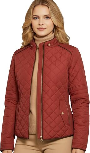 NE PEOPLE Womens Lightweight Quilted Zip Jacket (S-3XL) in Saudi Arabia