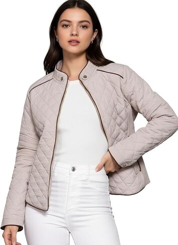 NE PEOPLE Womens Lightweight Quilted Zip Jacket (S-3XL) in Saudi Arabia