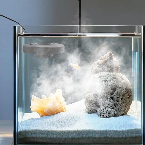 3-Head Mist Maker, Floating Fogger with Waterproof Power Supply & Buoy, US Standard 110V, for Pond, Fountain, Pool, Water Garden Decor, for Home & Garden in Saudi Arabia