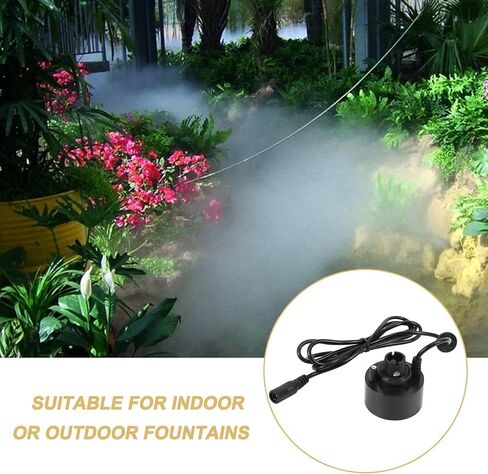 400ML/H Mini Ultrasonic Mist Maker Fogger Water Fountain Pond Fog Machine Atomizer Air Humidifier in Saudi Arabia
