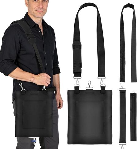 Catheter Bag Holder, Urine Drainage Bag Holder, Zipper Pipe Sleeve & Adjustable Strap, for Urostomy Privacy & Dignity, Straps for Wheelchair, Walker & Bed, Men & Women (Black) in Kuwait