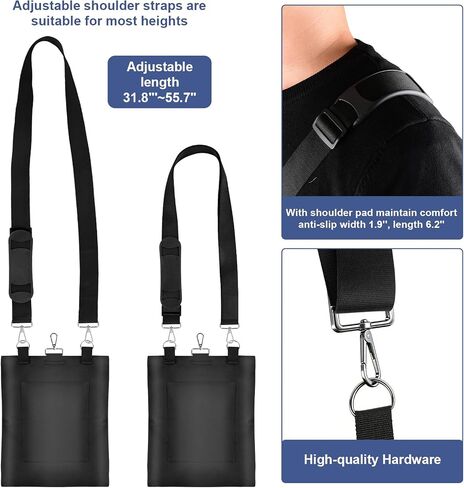 Catheter Bag Holder, Urine Drainage Bag Holder, Zipper Pipe Sleeve & Adjustable Strap, for Urostomy Privacy & Dignity, Straps for Wheelchair, Walker & Bed, Men & Women (Black) in Kuwait