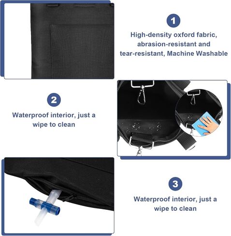 Catheter Bag Holder, Urine Drainage Bag Holder, Zipper Pipe Sleeve & Adjustable Strap, for Urostomy Privacy & Dignity, Straps for Wheelchair, Walker & Bed, Men & Women (Black) in Kuwait