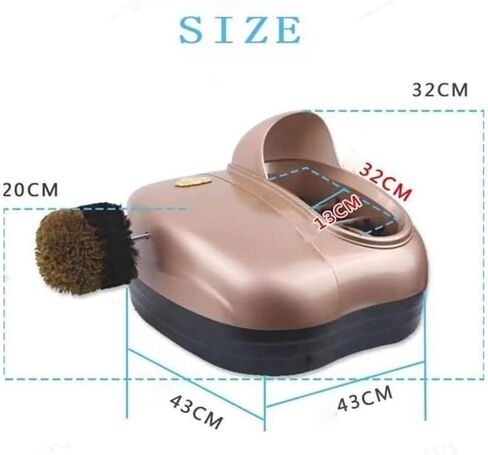 Automatic Shoe Cleaning Machine, Electric Sole Brush for Leather Boots & High Heels, Dust-Free Cleaner for Home & Workshop Use, Efficient & Easy Shoe Care in Kuwait