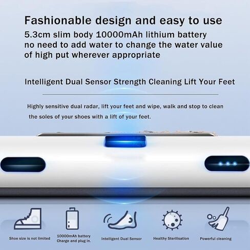 Automatic Rechargeable Shoe Polisher with Induction Sensor, Fast 5S Cleaning – Effortless Shoe Care & Maintenance for All Footwear in Saudi Arabia