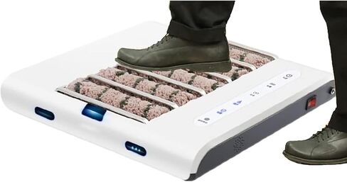 Automatic Shoe Cleaning Machine - Rechargeable Sole Polisher, 260RPM Induction Cleaner with 1000PA Suction, Fast Waterless Wipe in 5 Seconds for Home & Office Use in Kuwait