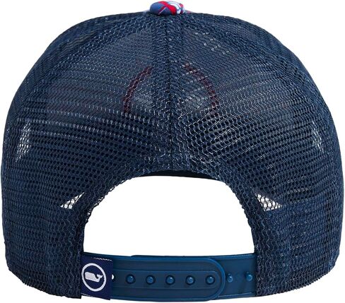 vineyard vines Boys' Whale Dot Performance Trucker Hat, Lobster - Moonshine, OS in Kuwait