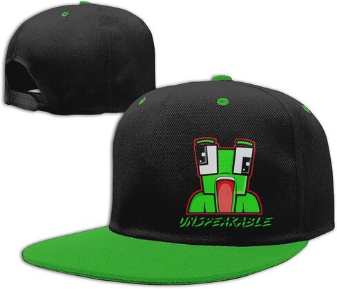 LKYN Kids Cotton Baseball Cap 3D Printed Game Adjustable Hip-Hop Hat Outdoor Trucker Cap Green in Saudi Arabia