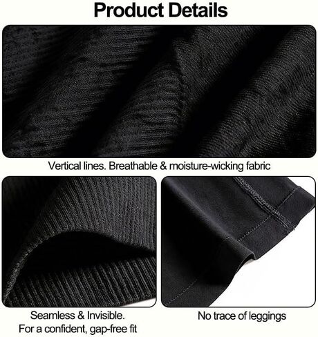 Shapewear for Women, High-Waisted Shapewear Tummy Control Shorts, Seamless Stretch Slimming Anti-Slip Skirt (Large, Black) in Kuwait