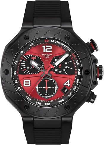 Tissot T-Race MotoGP Limited Edition 45mm, Swiss Quartz Watch for Men and Women, Stainless Steel Case, Red Dial, T1414173742200 in Kuwait